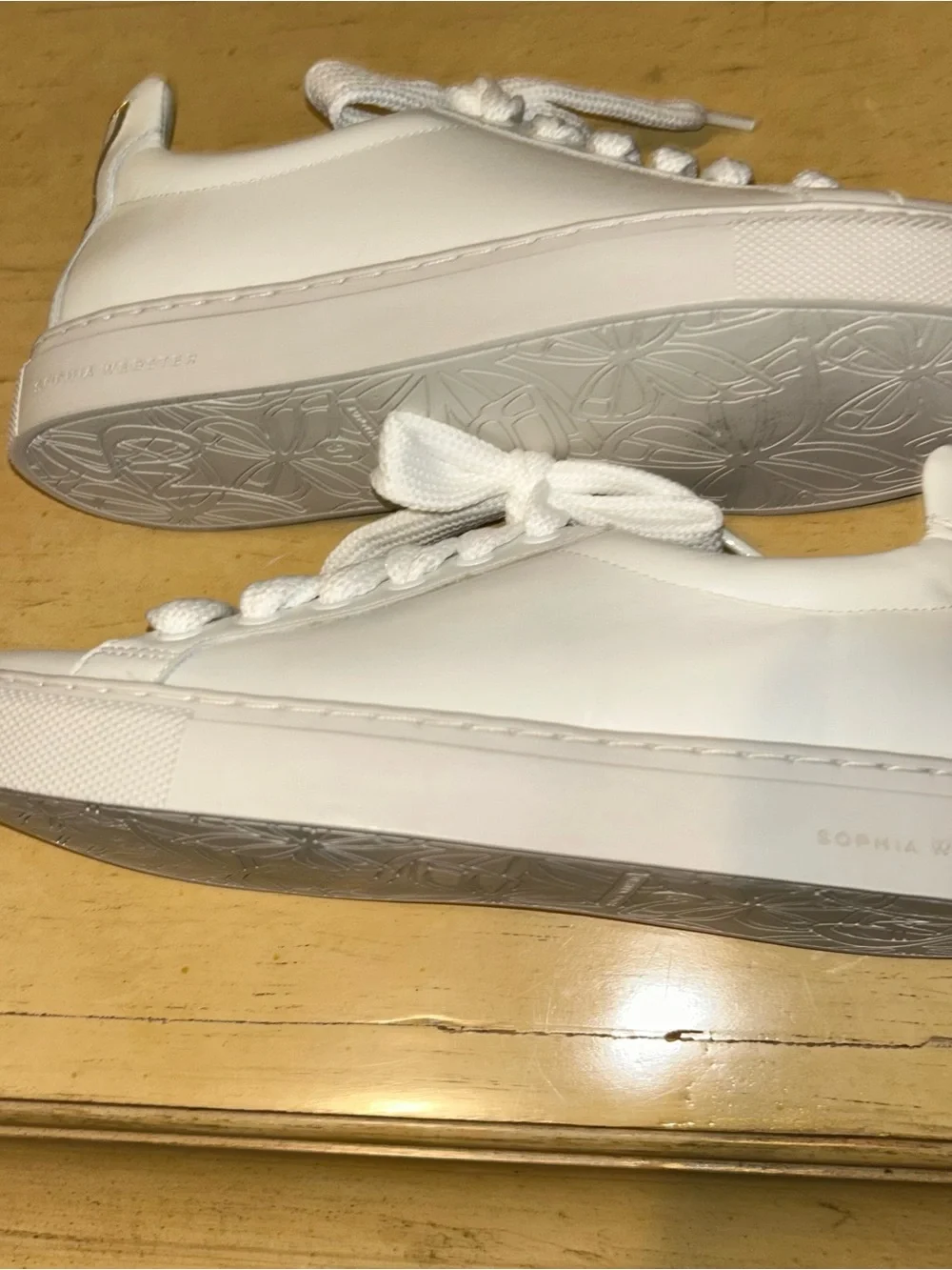 Sophia Webster Bibi butterfly leather sneaker in size 37